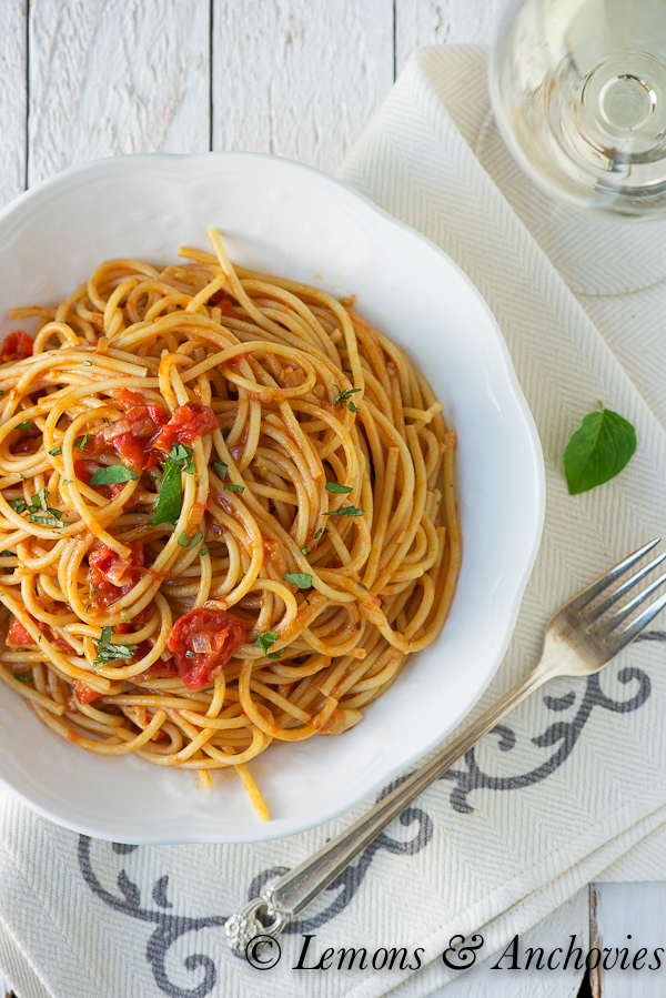 Spaghetti with Tomatoes & Anchovies-2
