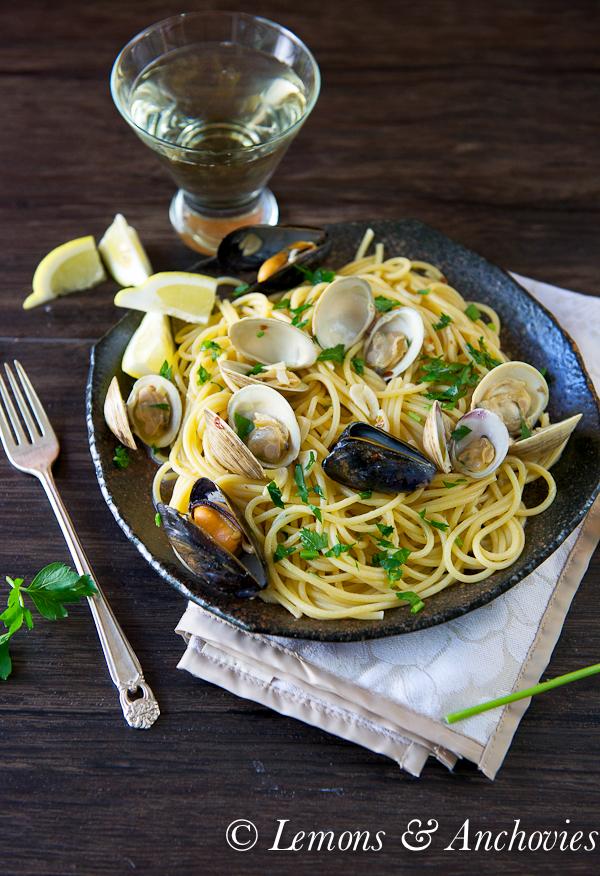 Pasta with Clams and Mussels | Lemons & Anchovies blog