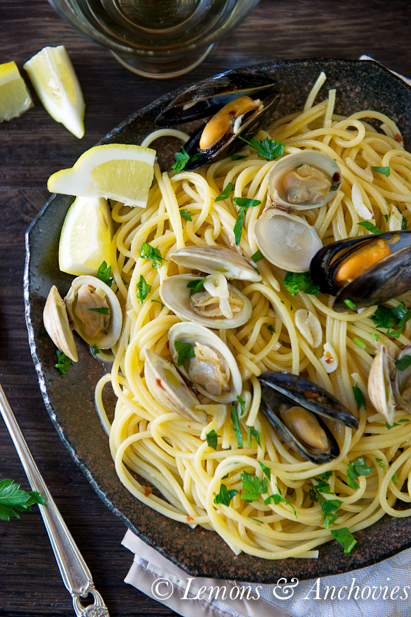 Pasta with Clams and Mussels | Lemons & Anchovies Blog