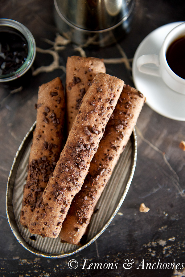 Benoitons with Chocolate Chips (French Rye Rolls; Chocolate Breadsticks)