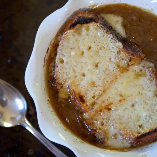 French Onion Soup Recipe Lemons + Anchovies