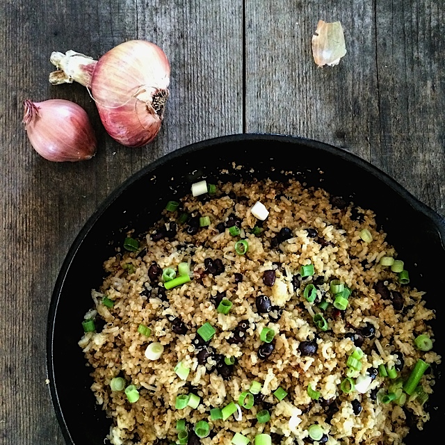 Quinoa and Black Bean Stir-Fry