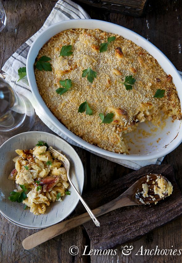 Cauliflower Mac-and-Cheese with Dungeness Crab