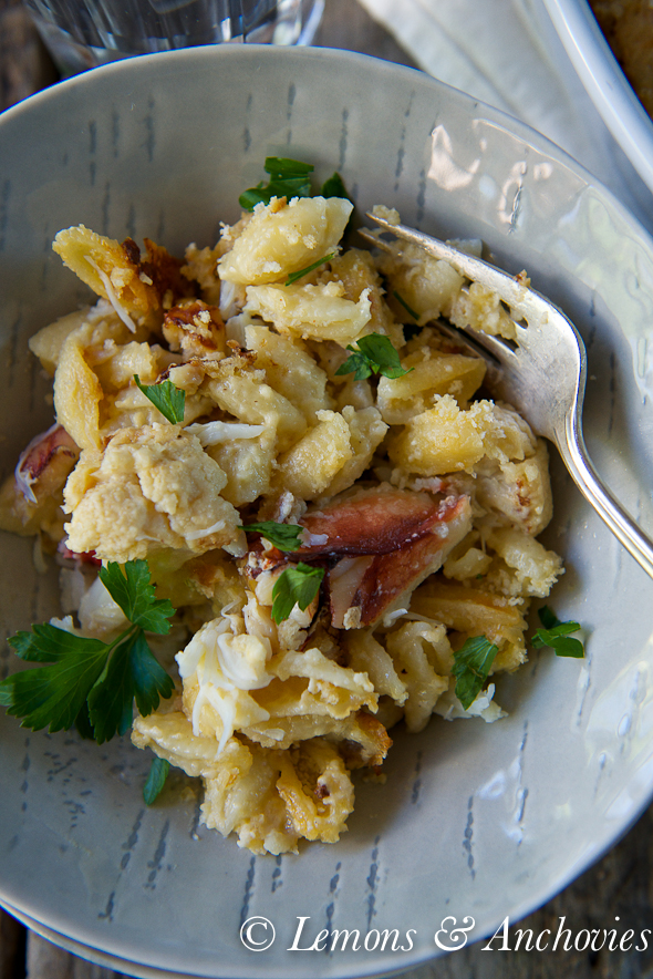 Cauliflower Mac-and-Cheese with Dungeness Crab