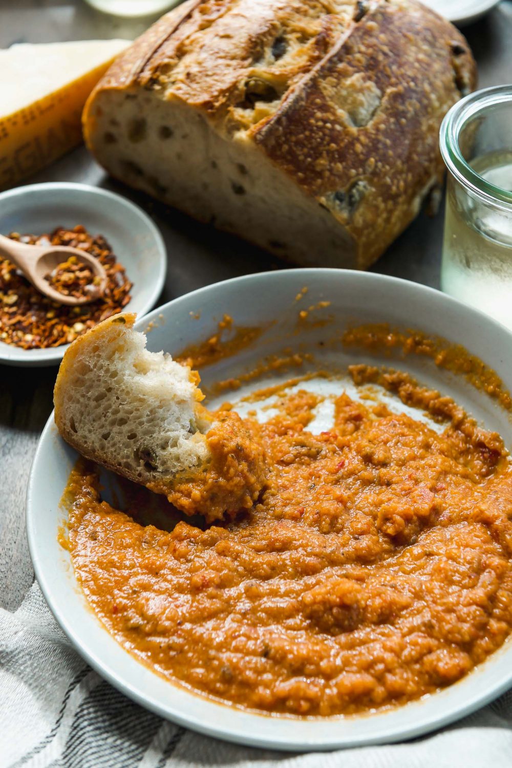 Roasted Eggplant and Tomato Dip Lemons + Anchovies