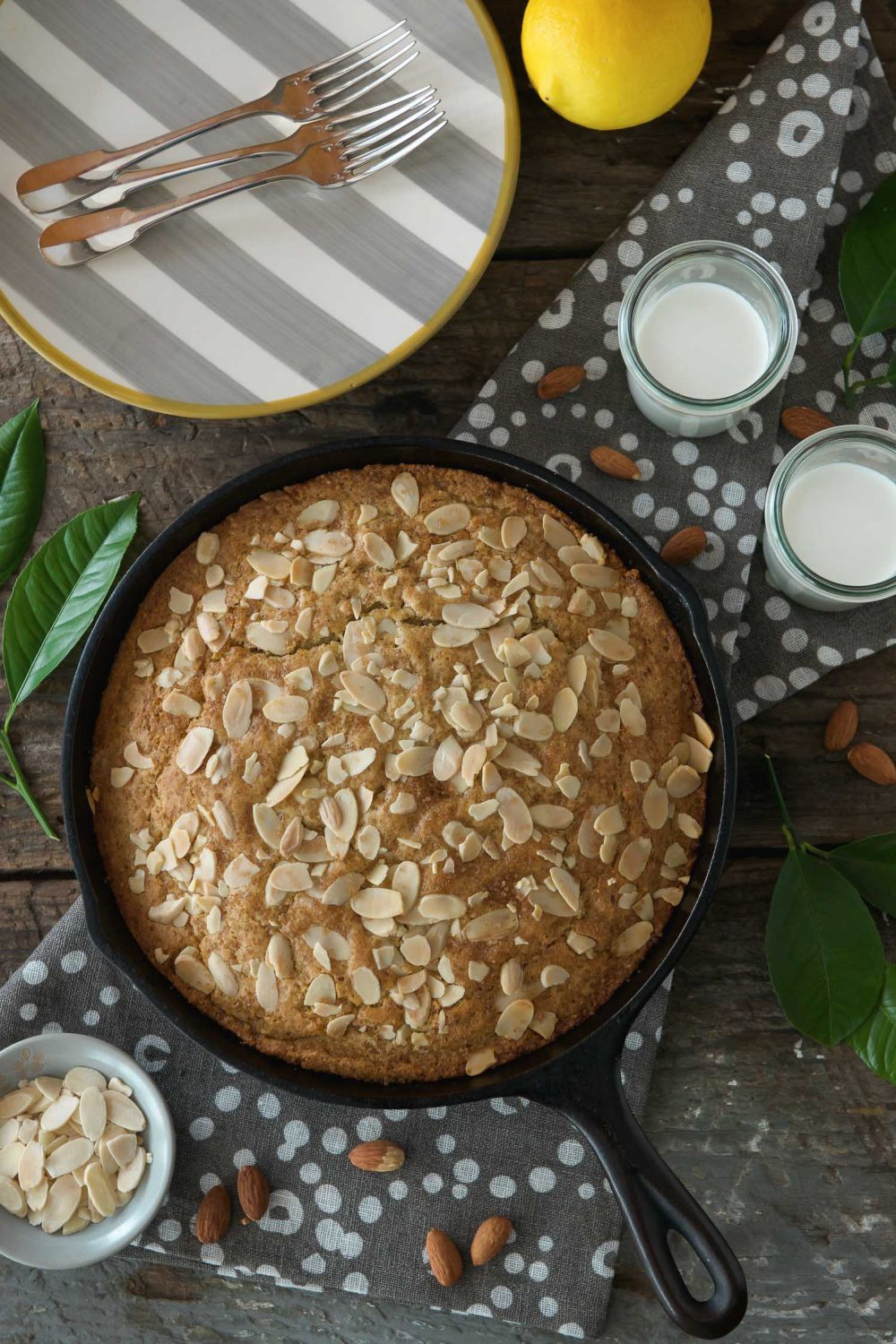 Gluten Free LemonAlmond Olive Oil Cake Lemons + Anchovies