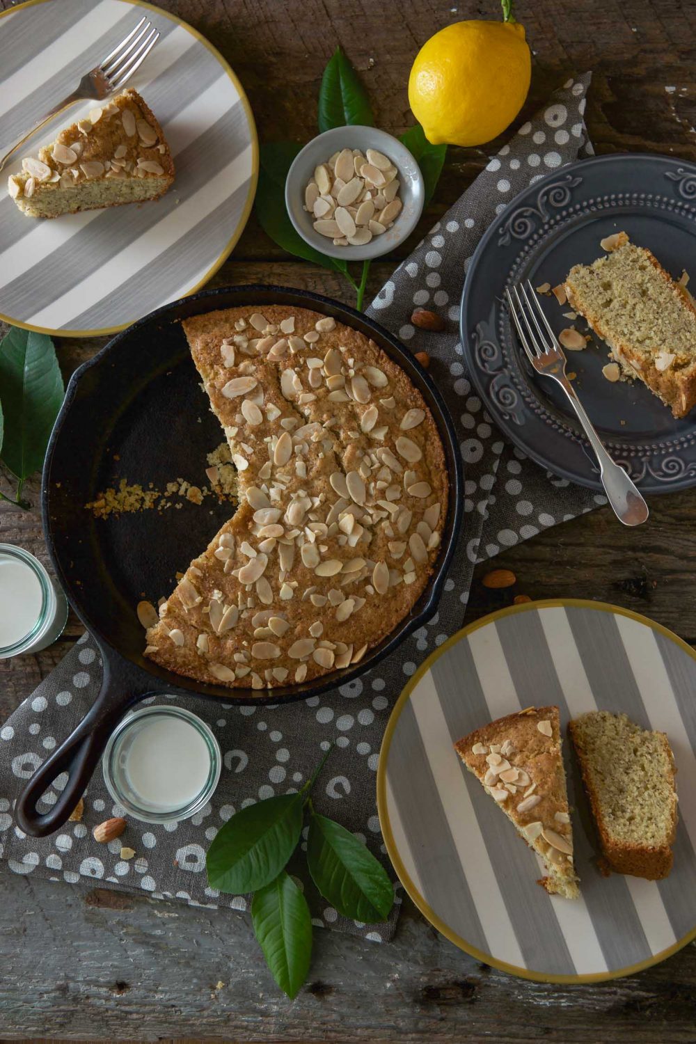 Gluten Free LemonAlmond Olive Oil Cake Lemons + Anchovies