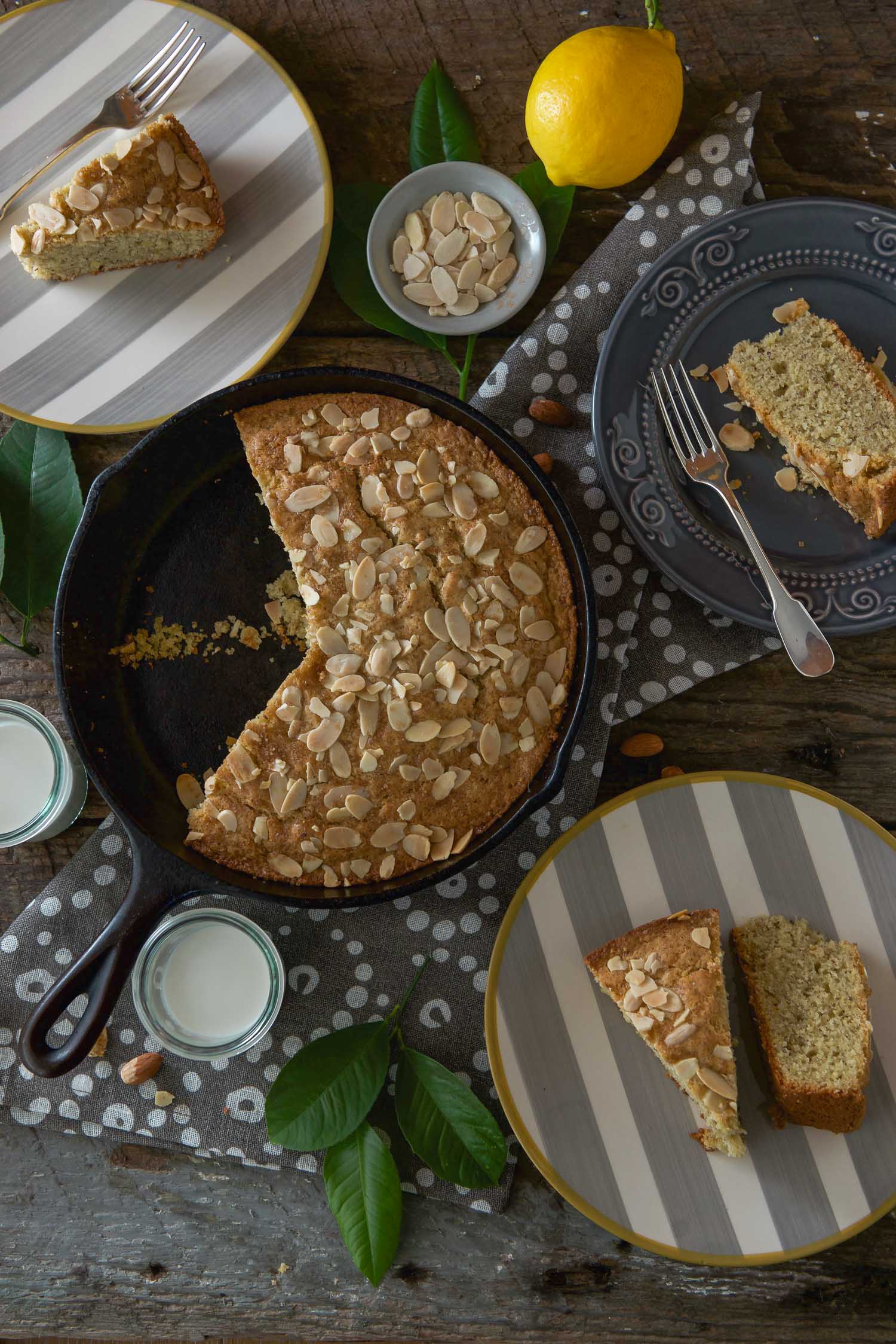 Gluten Free LemonAlmond Olive Oil Cake Lemons + Anchovies