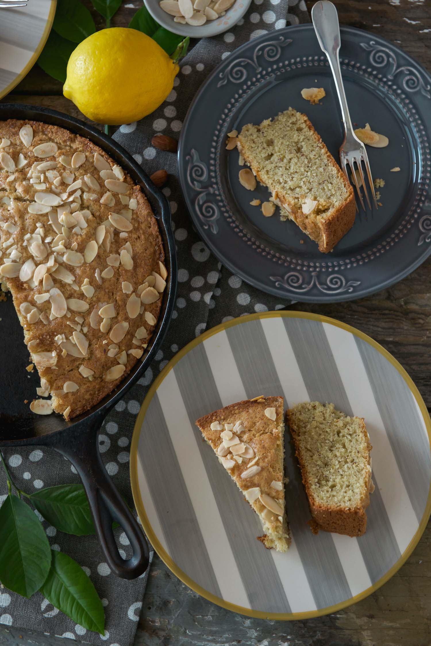 Gluten Free LemonAlmond Olive Oil Cake Lemons + Anchovies
