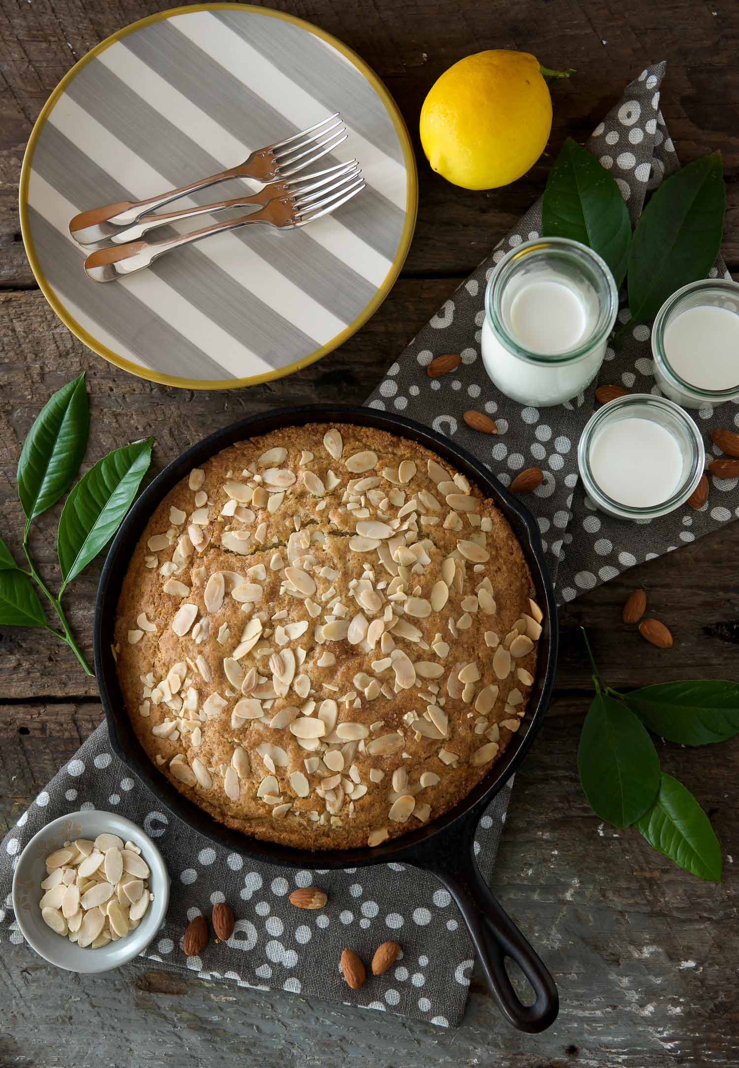 Gluten Free LemonAlmond Olive Oil Cake Lemons + Anchovies