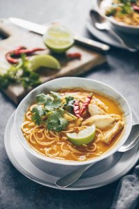 (Tom Kha Gai) Thai Curry Chicken Noodle Soup | Lemons + Anchovies