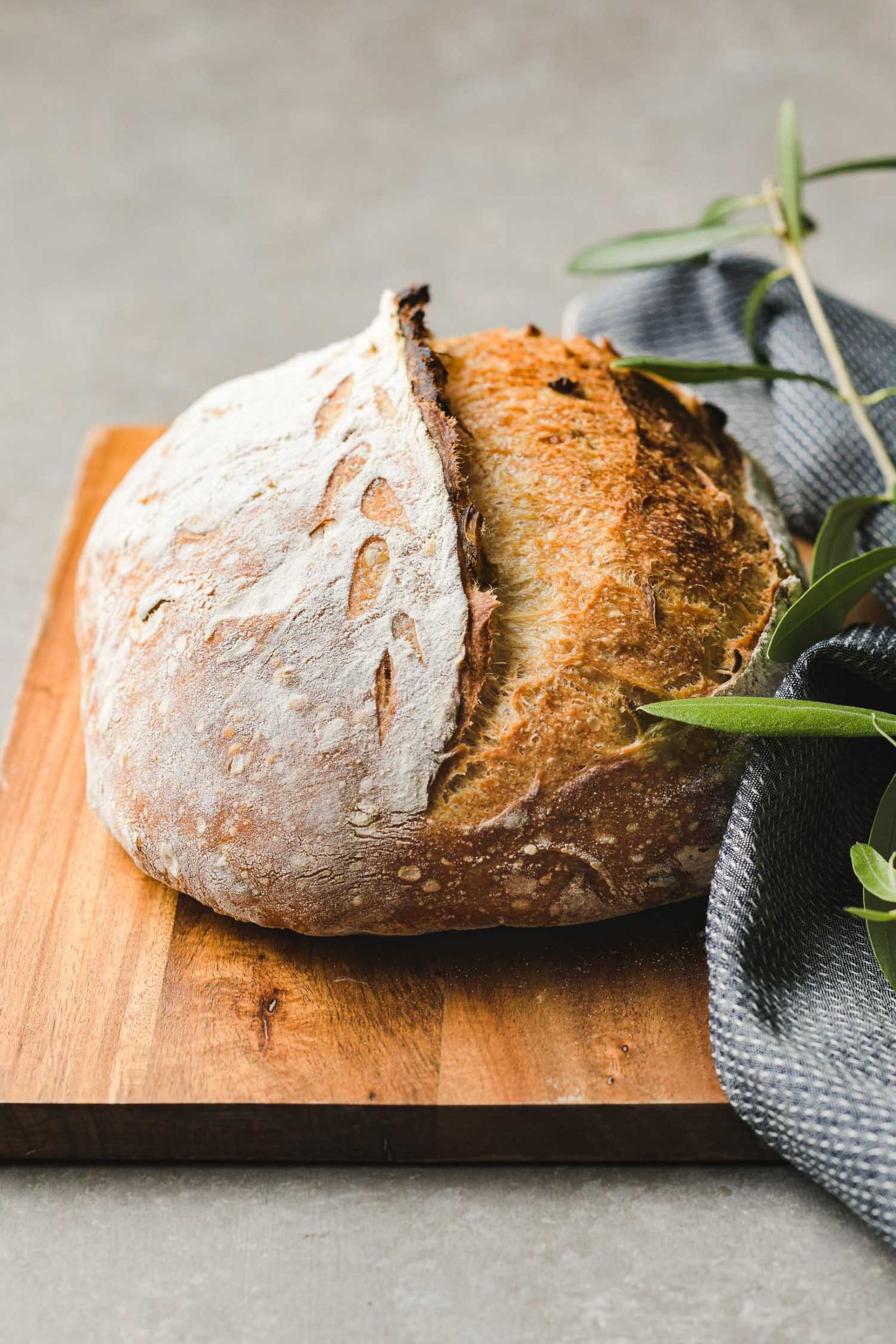 Sourdough Olive Bread Lemons + Anchovies