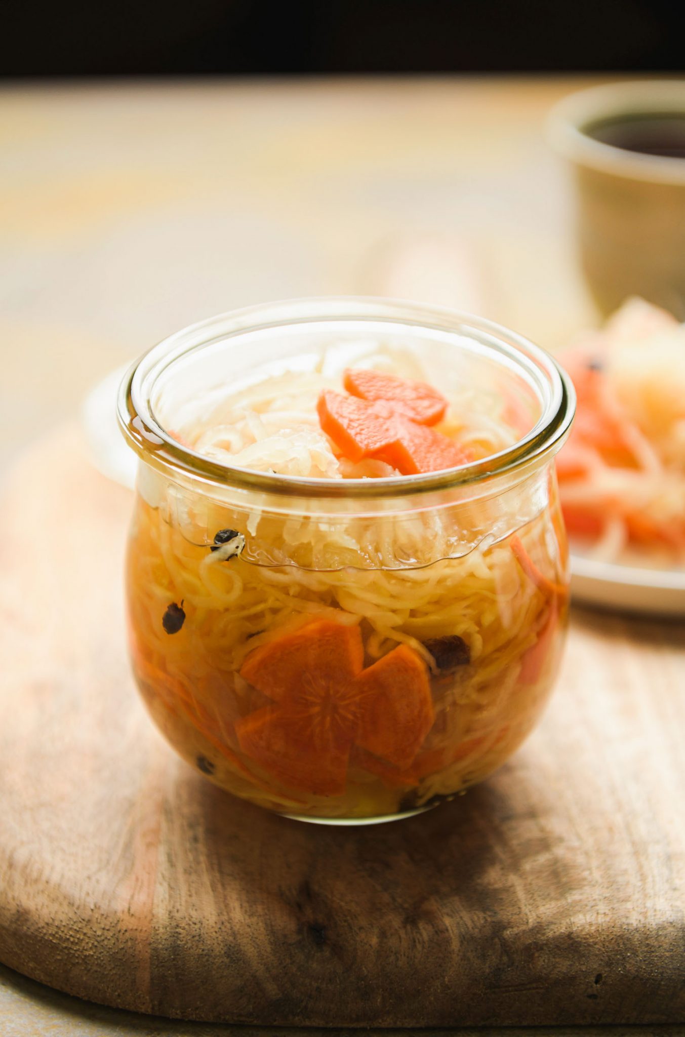 Atchara (Filipino Pickled Green Papaya) Lemons + Anchovies