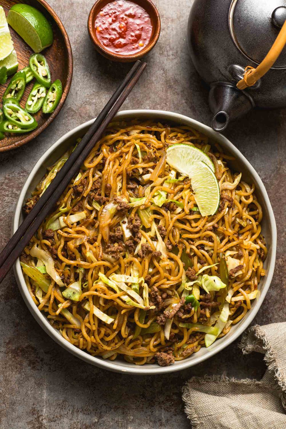 Stir-Fried Noodles Chow Mein Recipe | Lemons + Anchovies