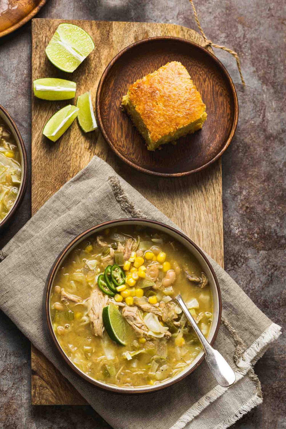 Green Chile Chicken Soup Lemons + Anchovies