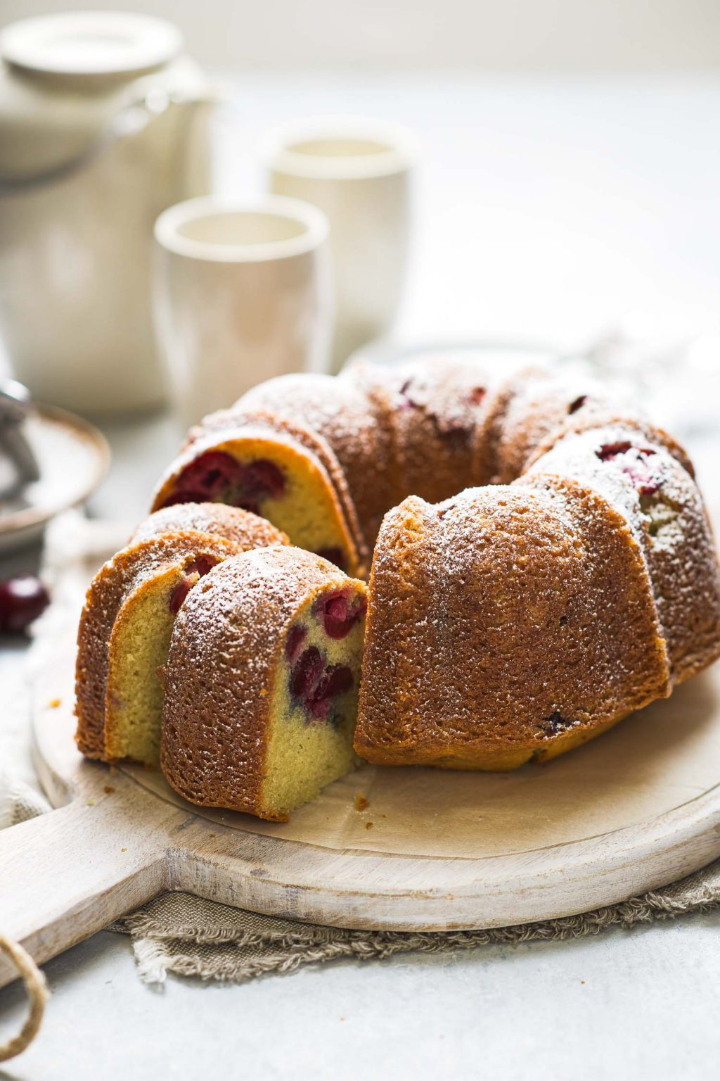 Fresh Cherry Olive Oil Bundt Cake Lemons + Anchovies