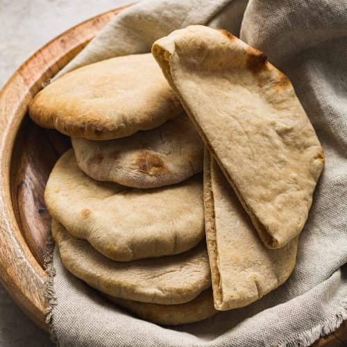 Sourdough Pita Bread Lemons + Anchovies