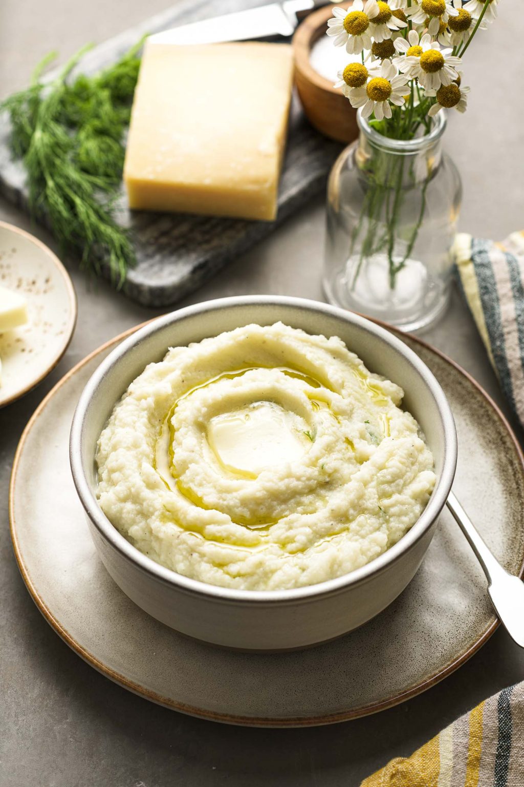 Mashed Cauliflower - Lemons + Anchovies
