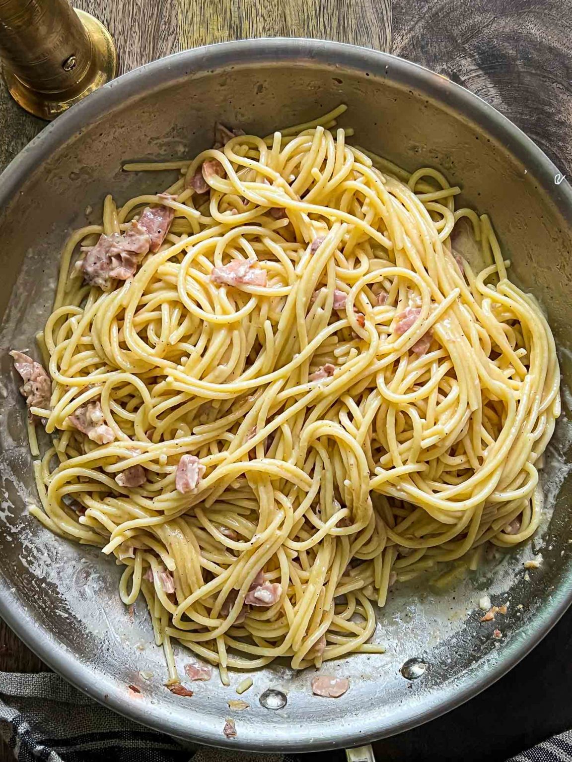 Prosciutto, Pepper and Butter Pasta Lemons + Anchovies