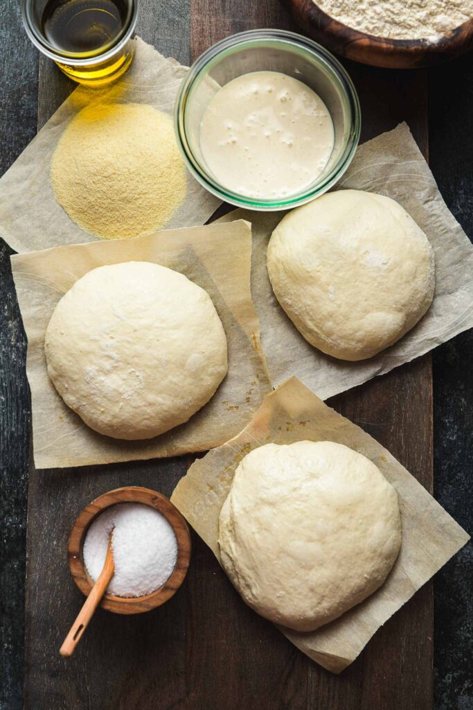 Homemade Sourdough Pizza Dough Lemons + Anchovies